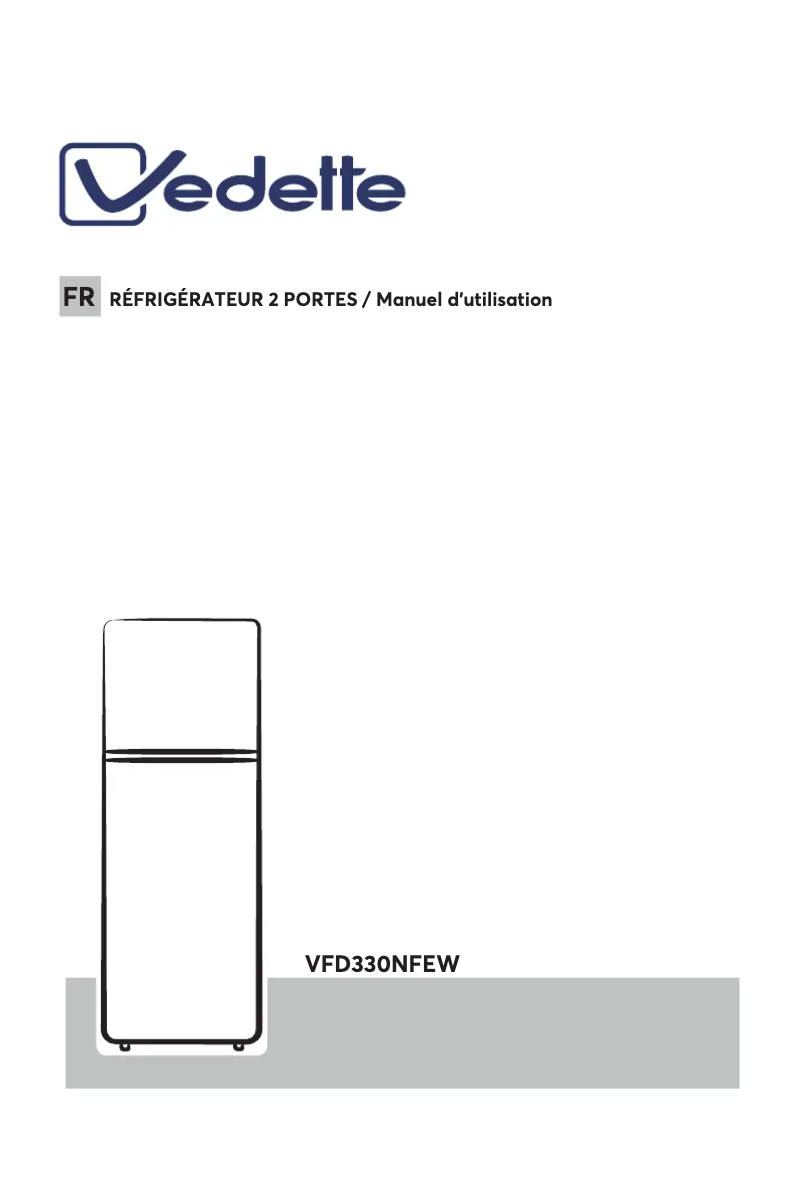 Page 1 de la notice Manuel utilisateur Vedette VFD330NFEW