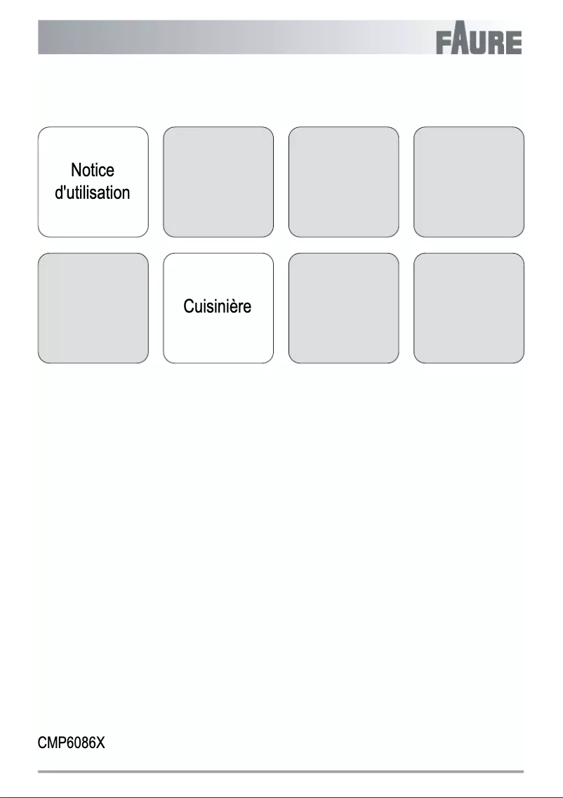 Page n°1 - Manuel utilisateur Faure CMP6086X