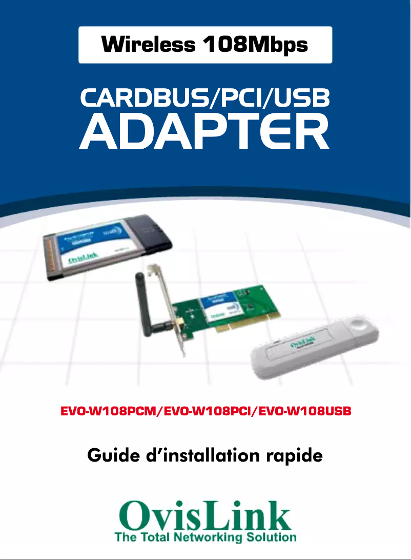 Image de la première page du manuel de l'appareil Evo-W108PCI