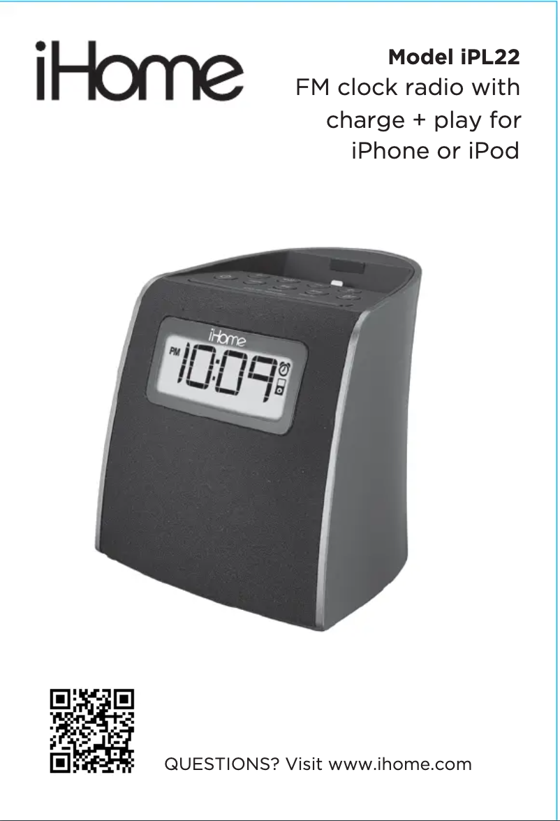 Página 1 del manual Manual de usuario iHome iPL22