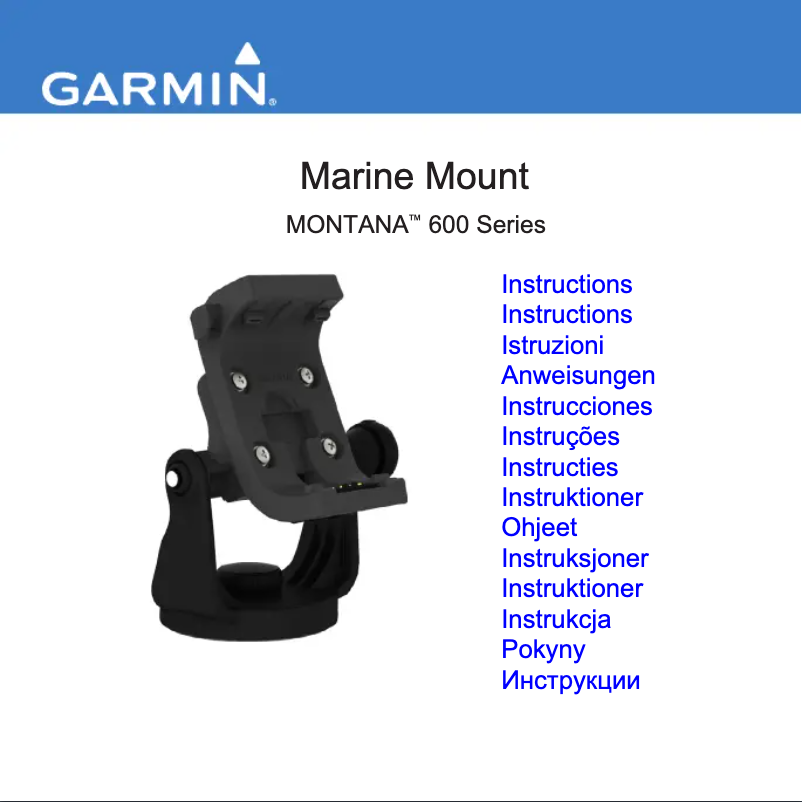 Page n°1 - Manuel utilisateur Garmin Montana 650