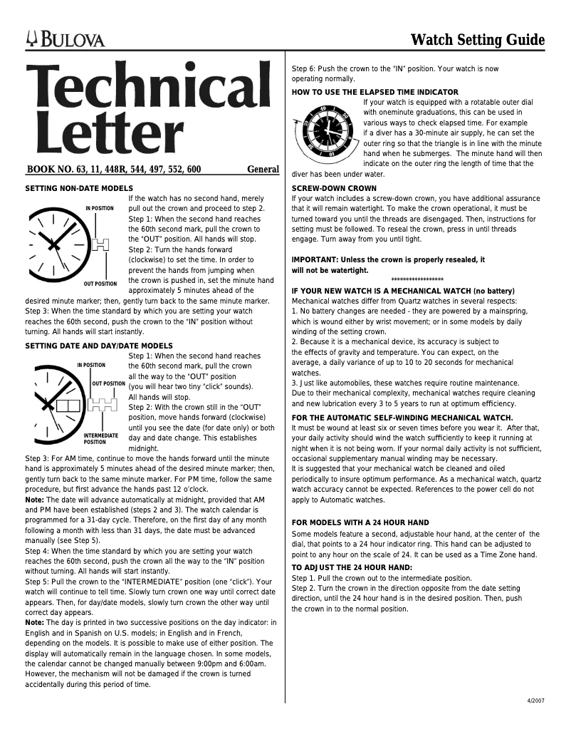 Image de la première page du manuel de l'appareil Frank Lloyd Wright 97A117