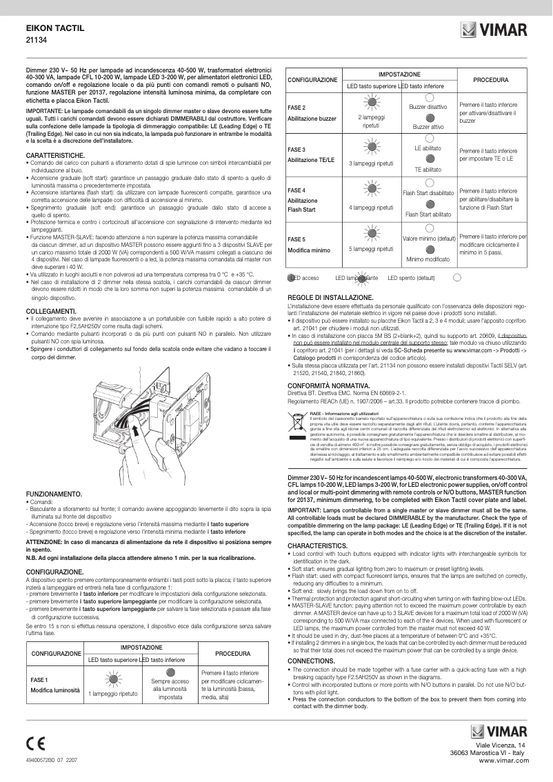 Image de la première page du manuel de l'appareil 21134