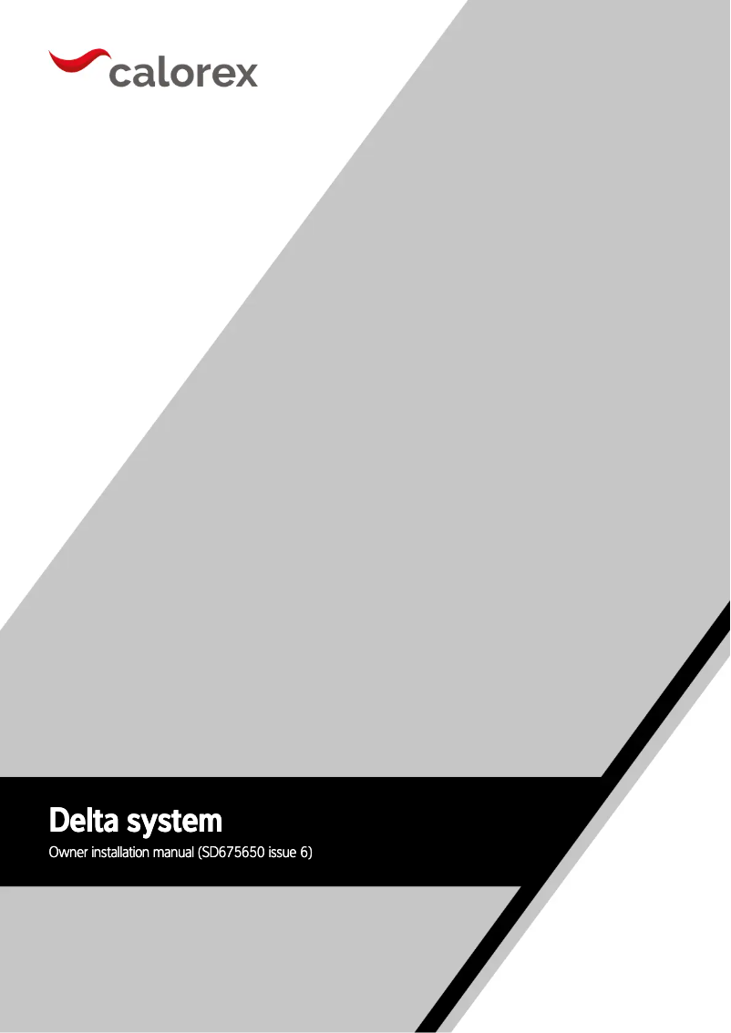 Image de la première page du manuel de l'appareil Delta