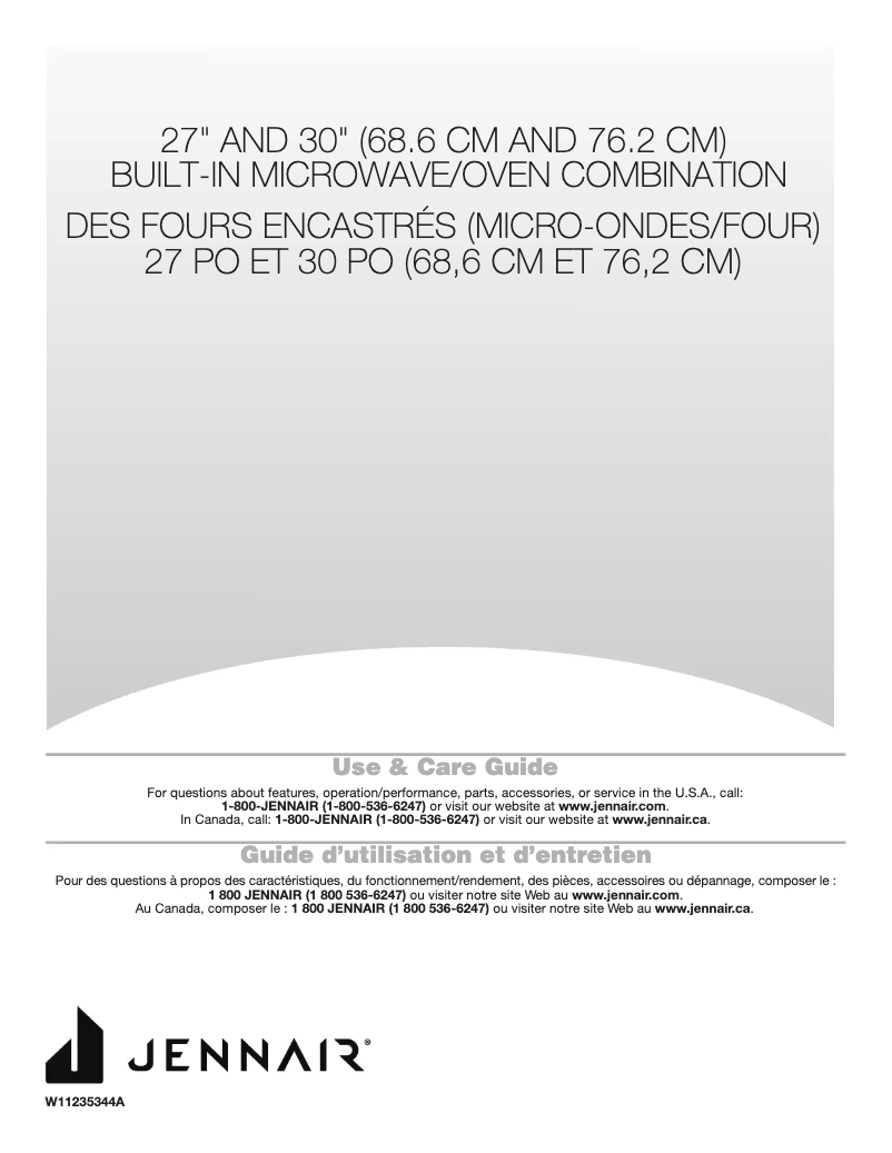 Page 1 de la notice Manuel utilisateur Jenn-Air JMW3430IM