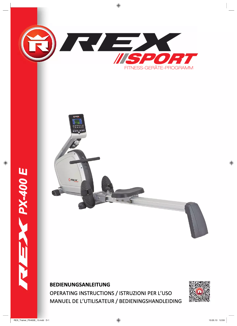 Image de la première page du manuel de l'appareil PX-400 E