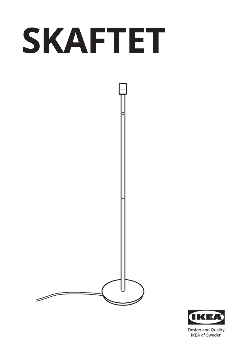 Page 1 de la notice Manuel utilisateur Ikea SKAFTET 904.055.34