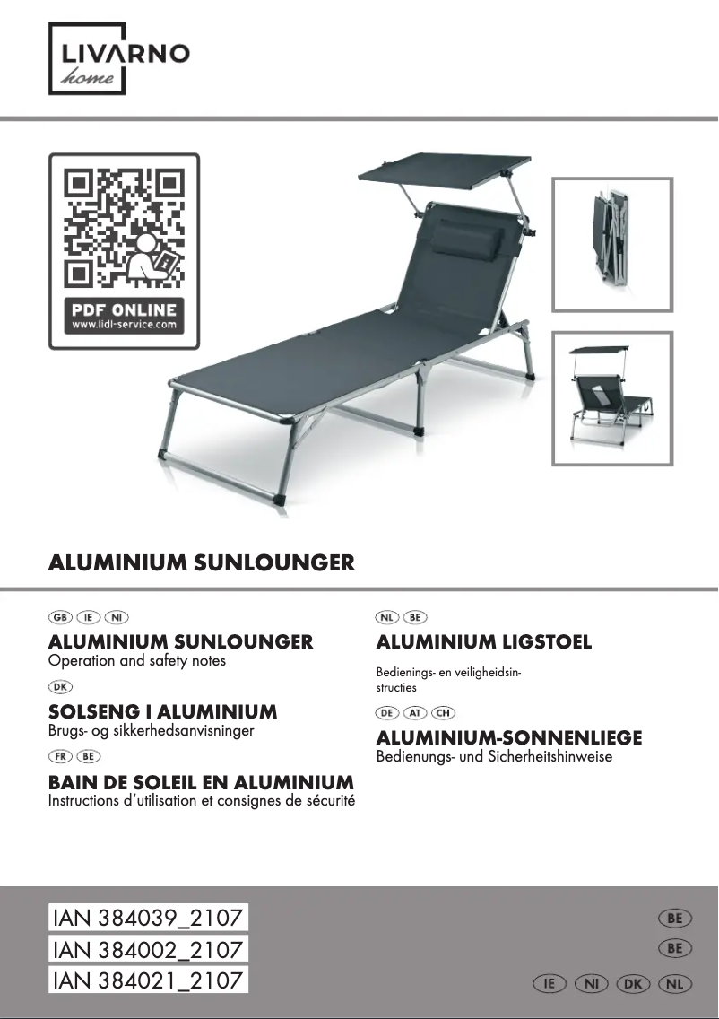 Page 1 de la notice Manuel utilisateur Livarno Lux HG04386C