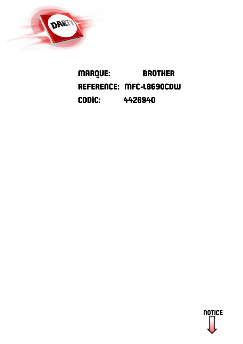 Page 1 de la notice Manuel utilisateur Brother MFC-L8690CDW