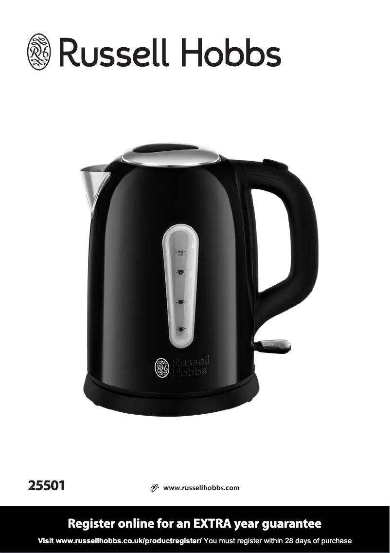 Página 1 del manual Manual de usuario Russell Hobbs Cavendish 25501