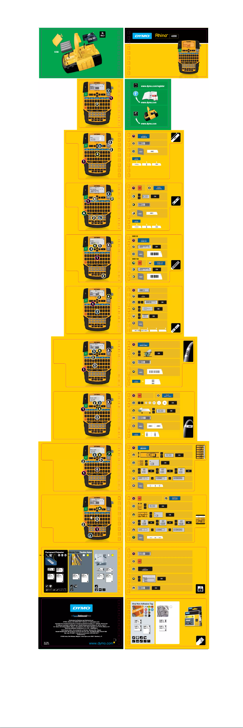 Page n°1 - Manuel utilisateur Dymo 4200 Kit