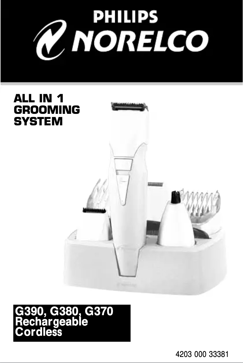 Page n°1 - Manuel utilisateur Philips G370