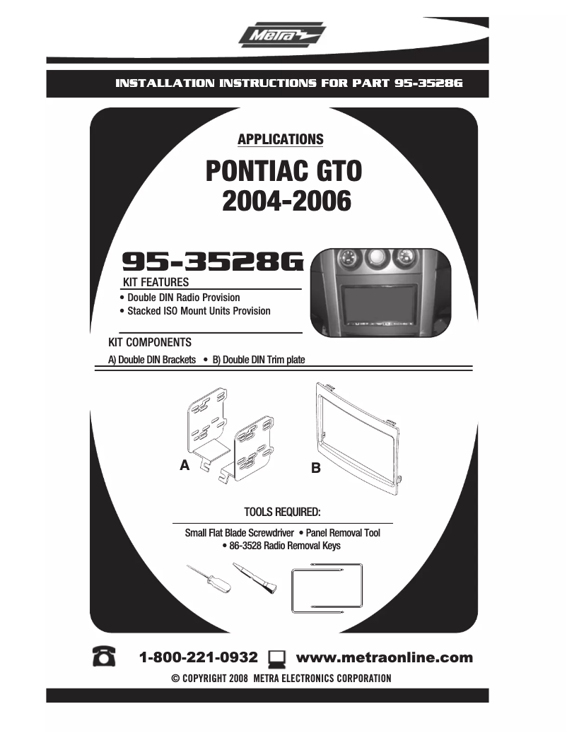 Image de la première page du manuel de l'appareil 95-3528G