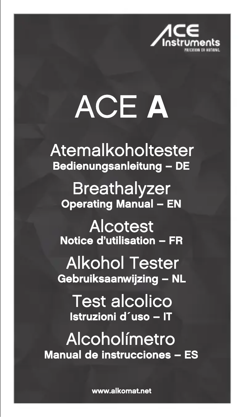 Page n°1 - Manuel utilisateur ACE A