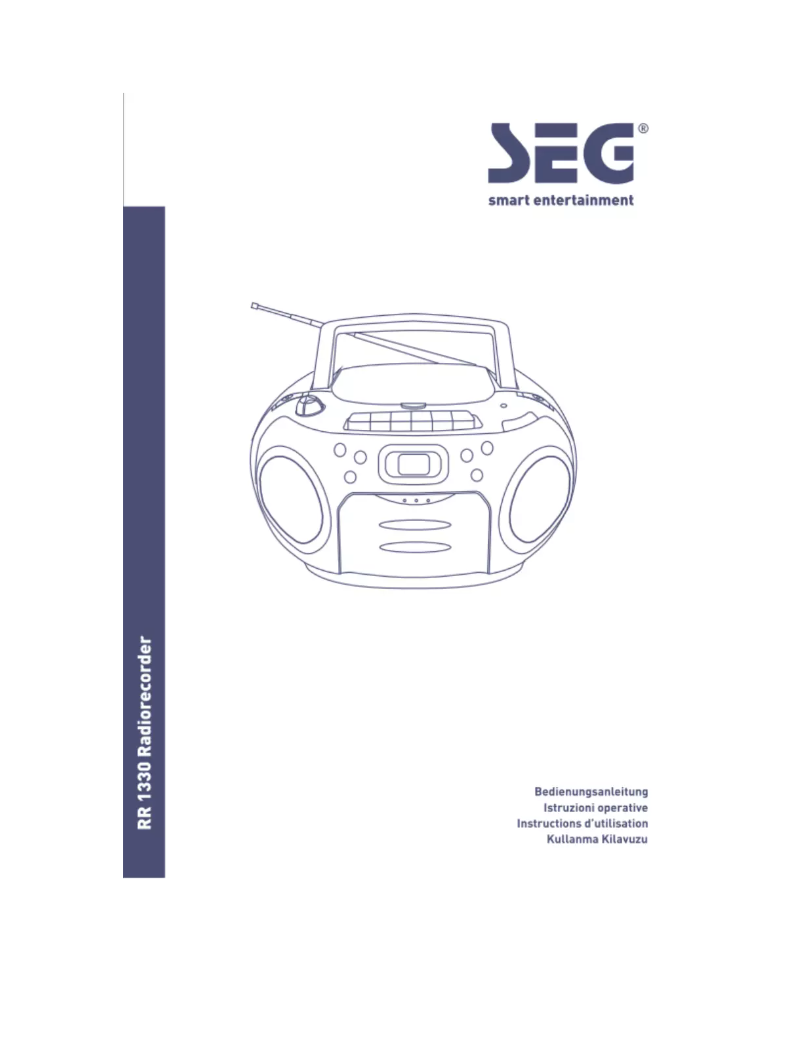 Page n°1 - Manuel utilisateur SEG RR 1330