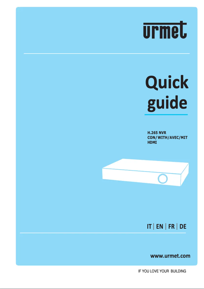 Page 1 de la notice Manuel utilisateur Grothe NVR 1098/326P