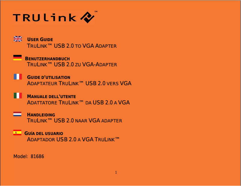 Image de la première page du manuel de l'appareil 81686