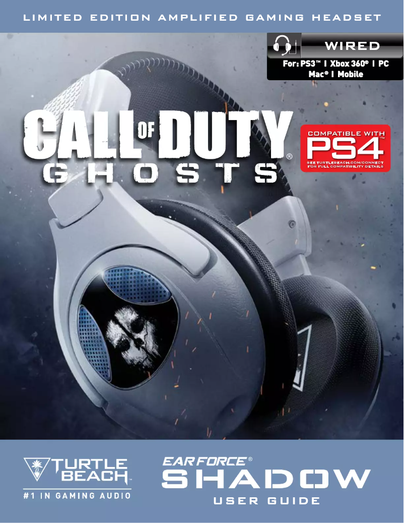 Image de la première page du manuel de l'appareil Call of Duty: Ghosts: Shadow
