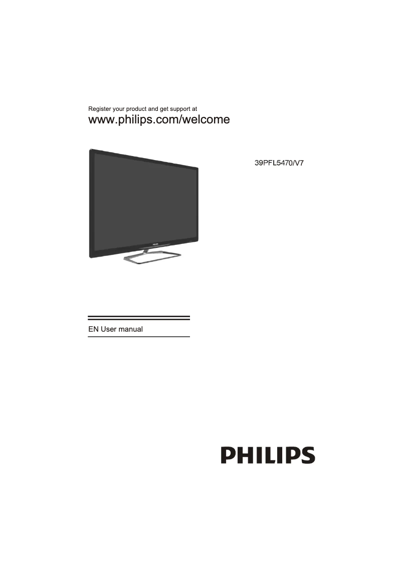 Page n°1 - Manuel utilisateur Philips 39PFL5470