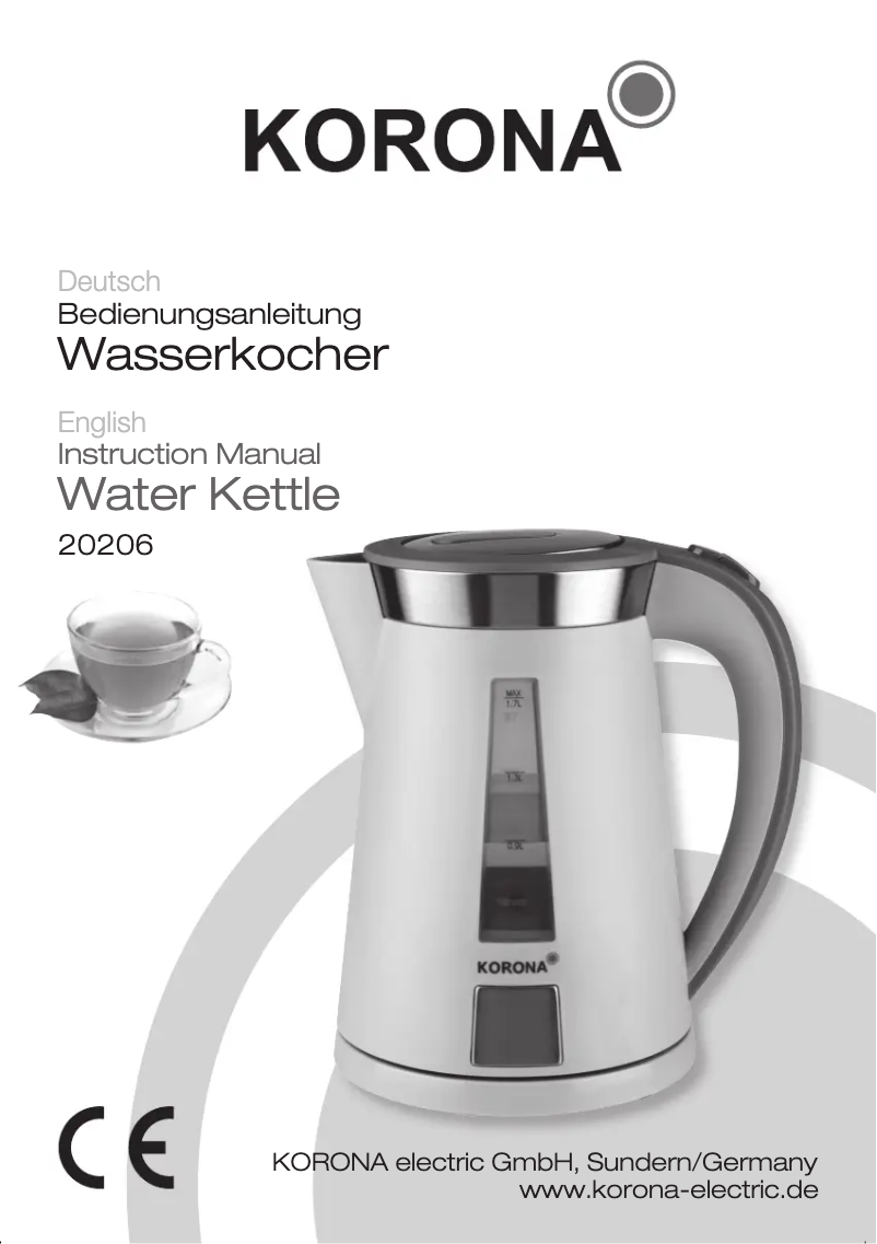 Page 1 de la notice Manuel utilisateur Korona 20206