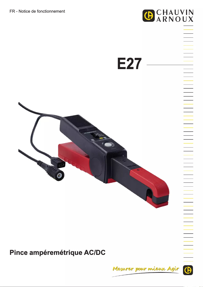 Image de la première page du manuel de l'appareil E27