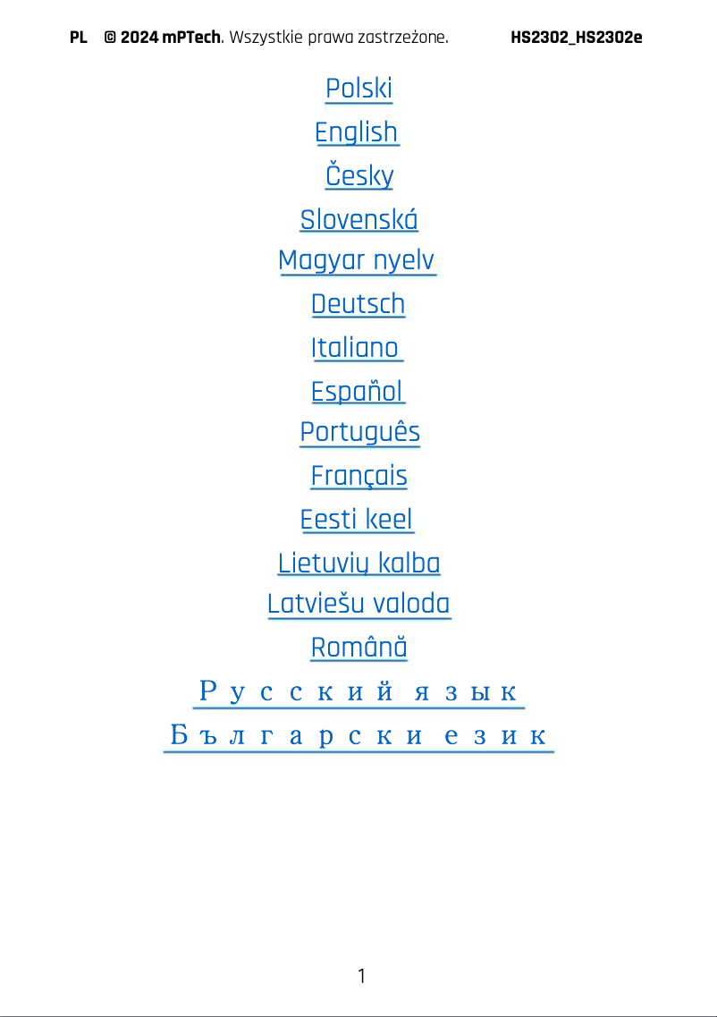 Page 1 de la notice Manuel utilisateur Hammer Iron V