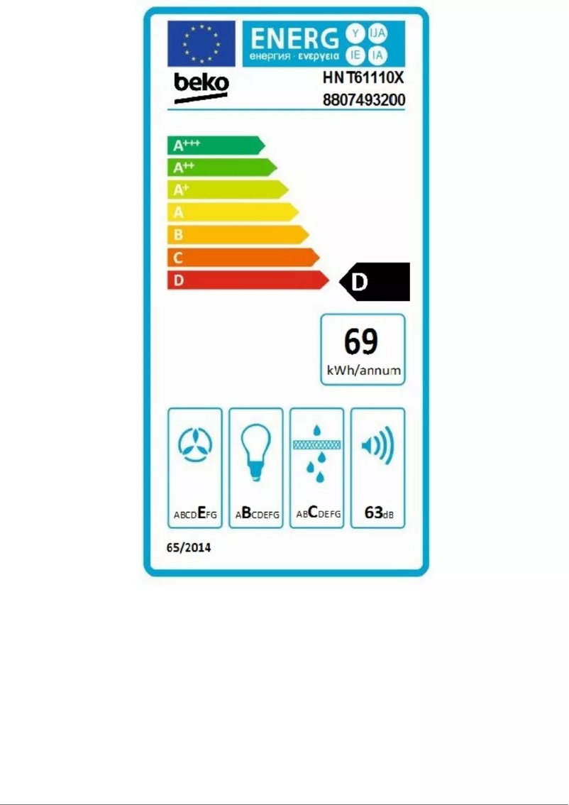 Image de la première page du manuel de l'appareil HNT61110X