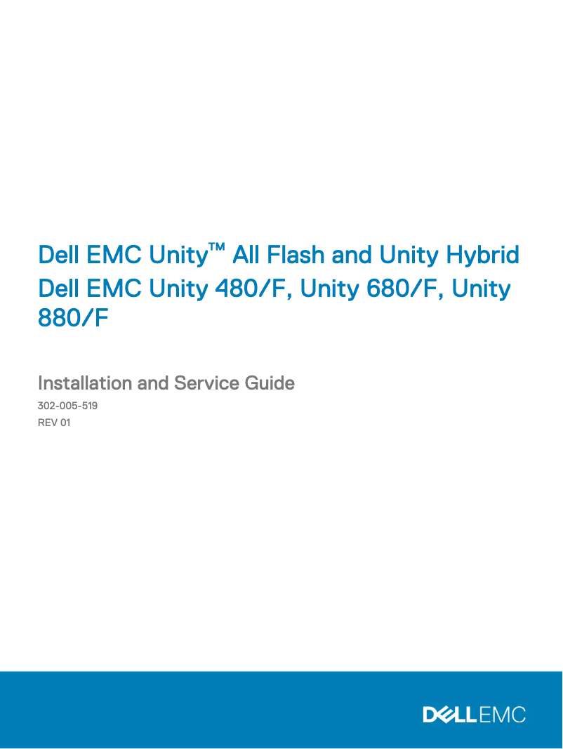 Image de la première page du manuel de l'appareil Unity XT 480F