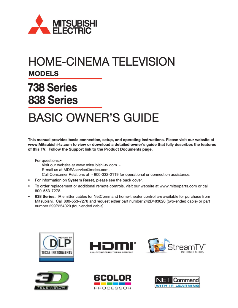 Image de la première page du manuel de l'appareil WD-82838