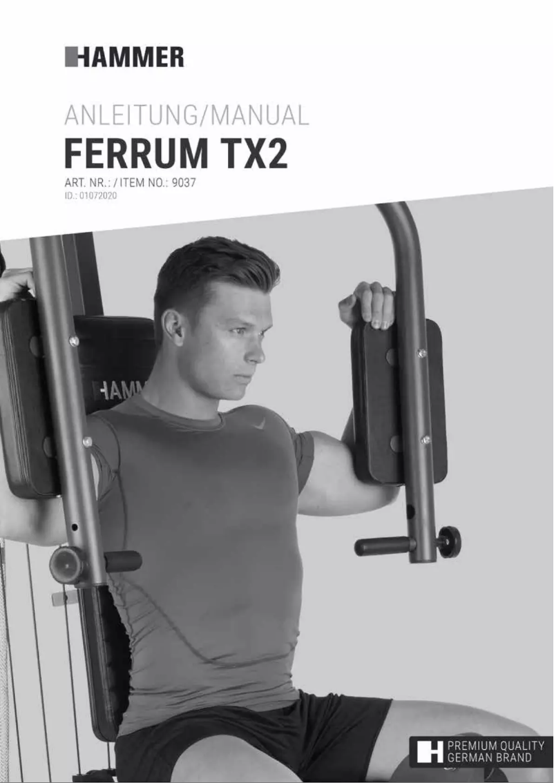 Image de la première page du manuel de l'appareil Ferrum TX2