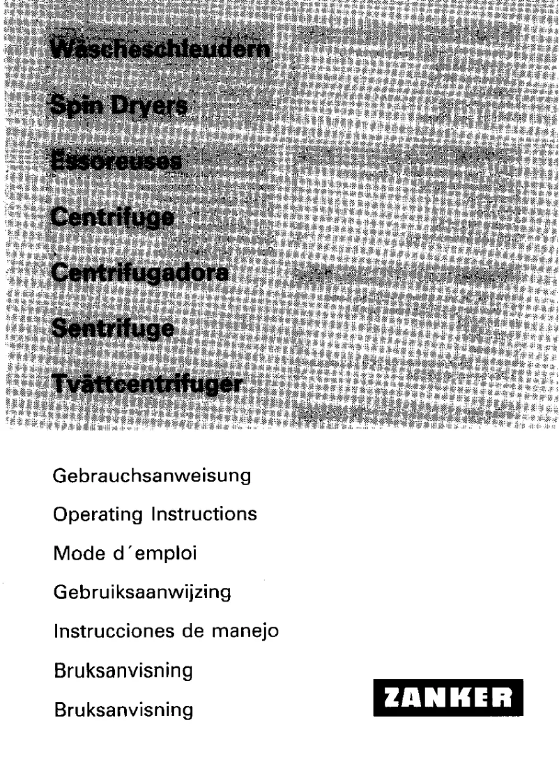 Page 1 de la notice Manuel utilisateur Zanker ZV 13 SWS