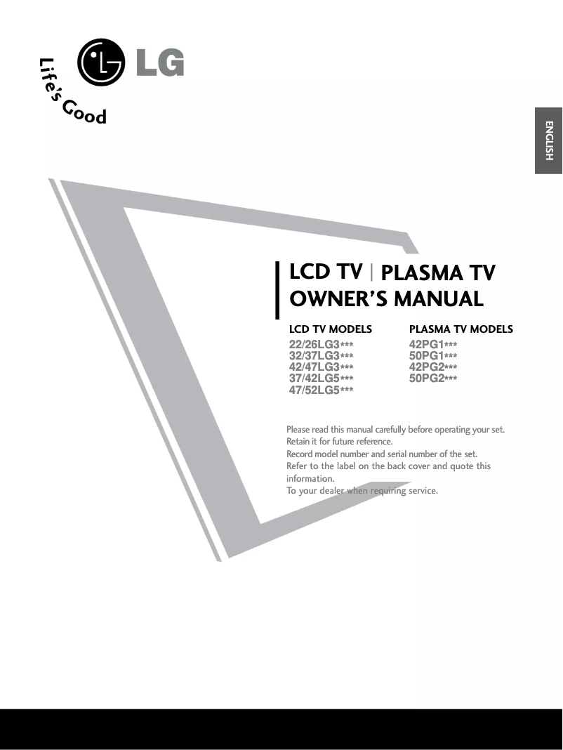 Página 1 del manual Manual de usuario LG 4231FR