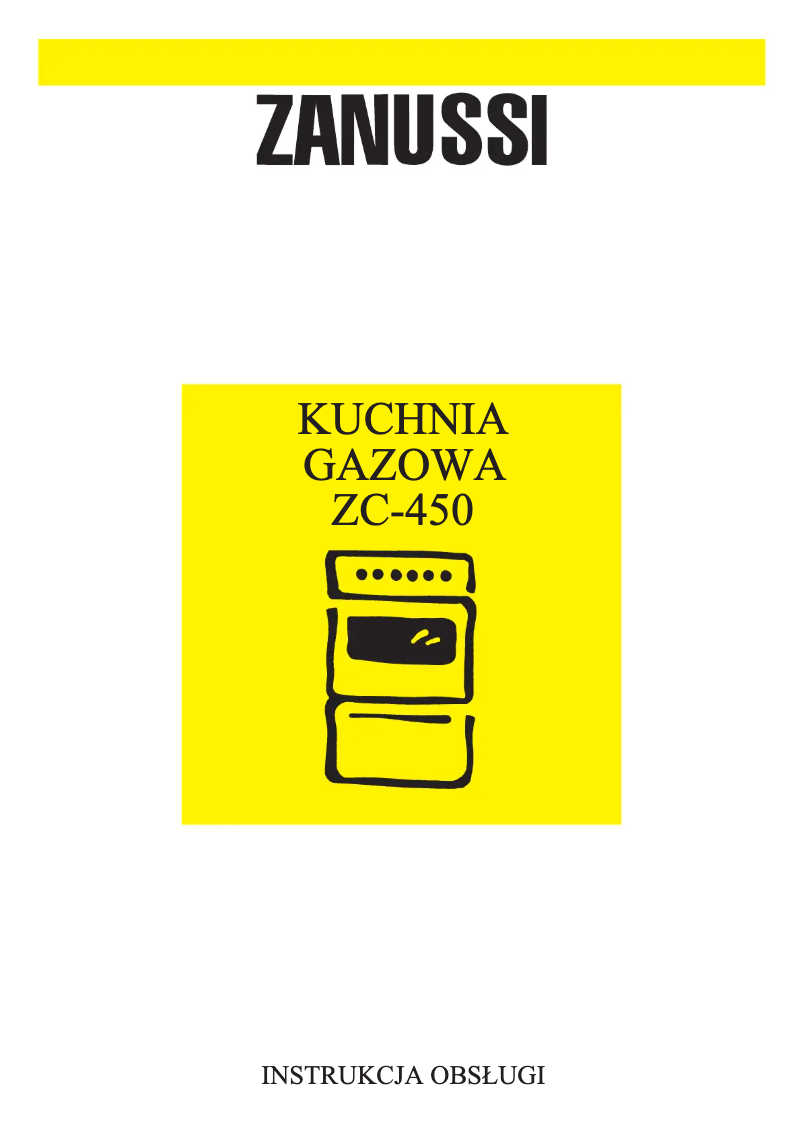 Image de la première page du manuel de l'appareil ZC450GW