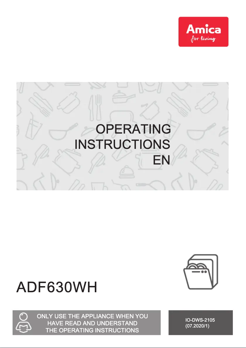 Page n°1 - Manuel utilisateur Amica ADF630WH