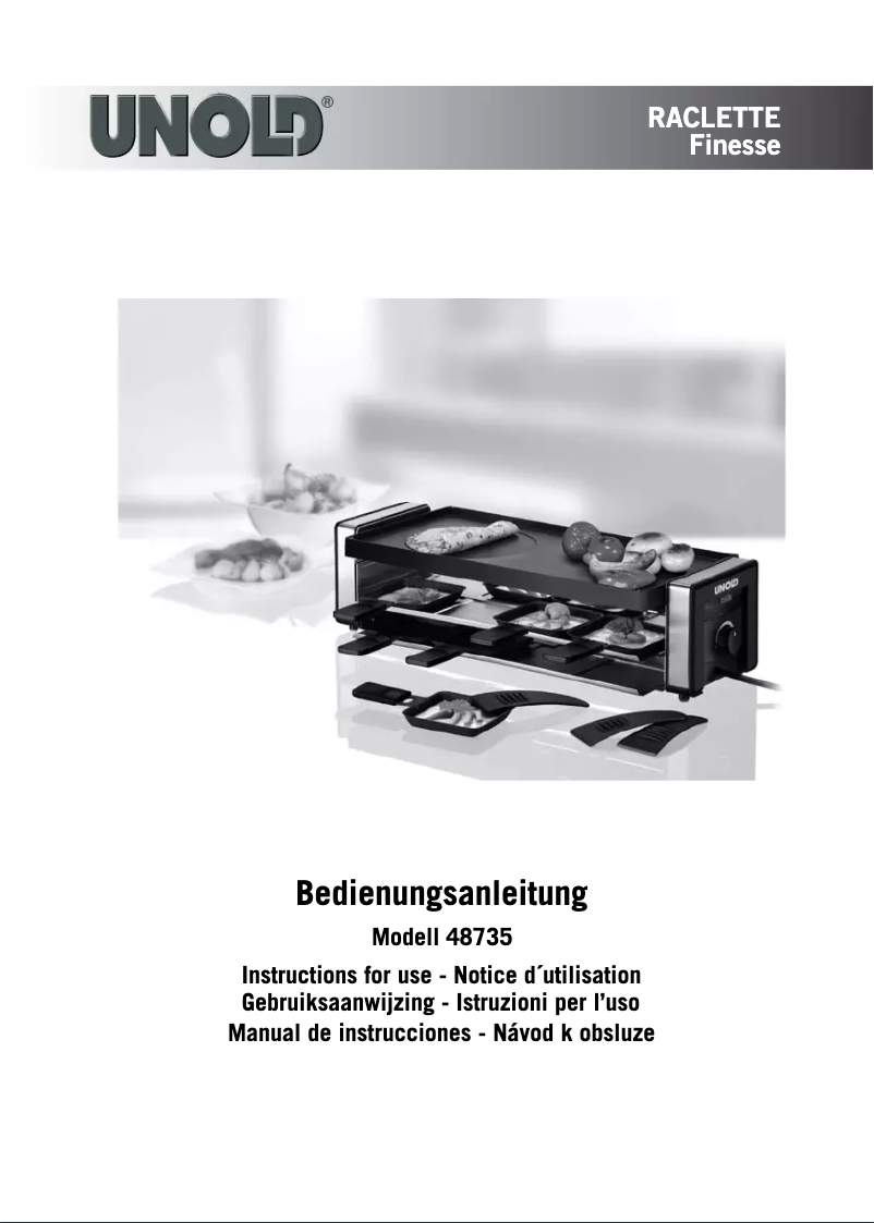 Page 1 de la notice Manuel utilisateur Unold 48735