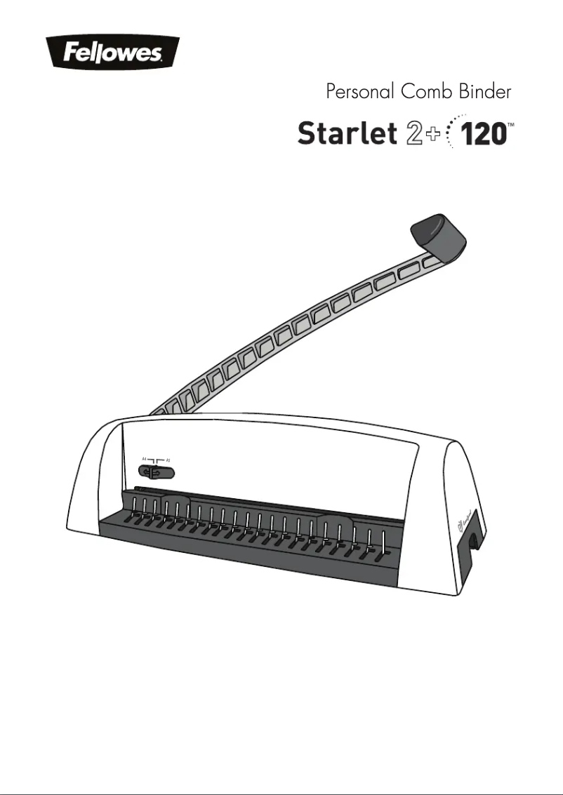 Page 1 de la notice Manuel utilisateur Fellowes Starlet 2+ 120