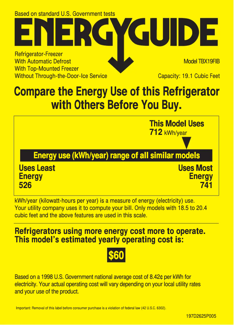 First page image of the manual for TBX19FIBAA