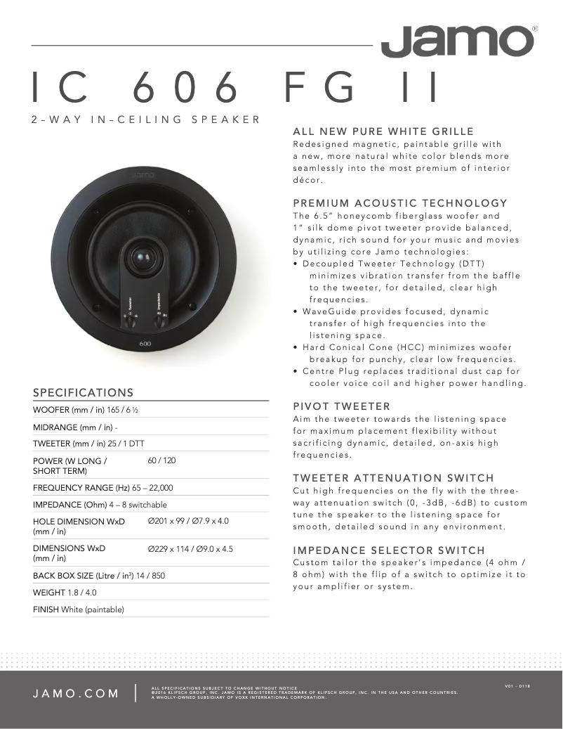 Imagen de la primera página del manual del dispositivo IC 606 FG II