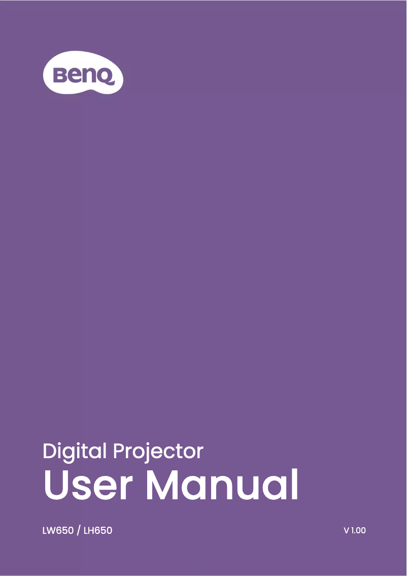 Image de la première page du manuel de l'appareil LW650