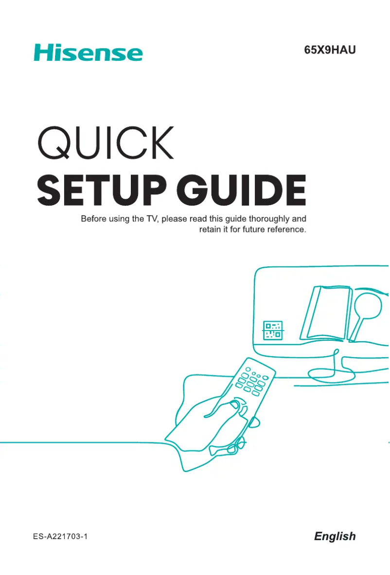 Page 1 de la notice Manuel utilisateur Hisense 65X9HAU