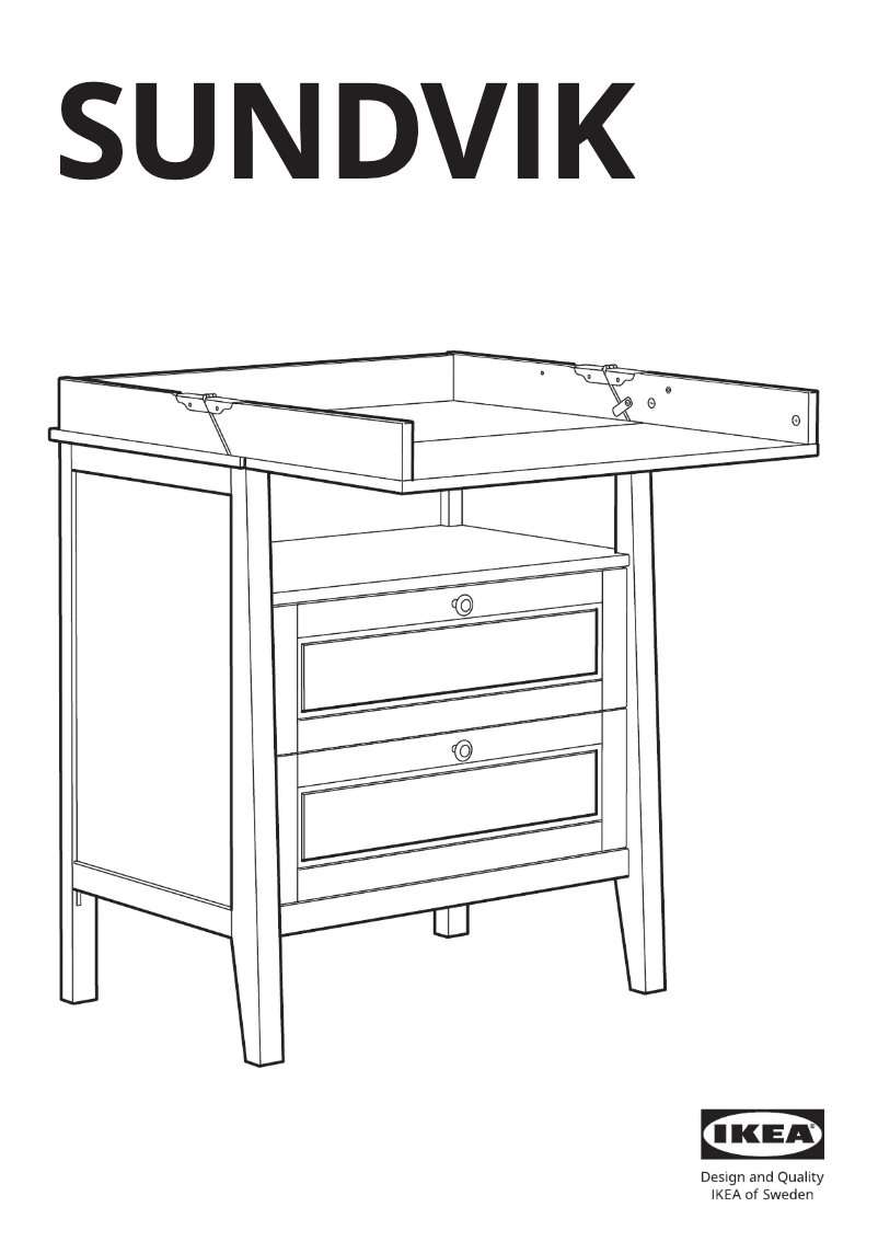 Page 1 de la notice Manuel utilisateur Ikea SUNDVIK 004.973.40
