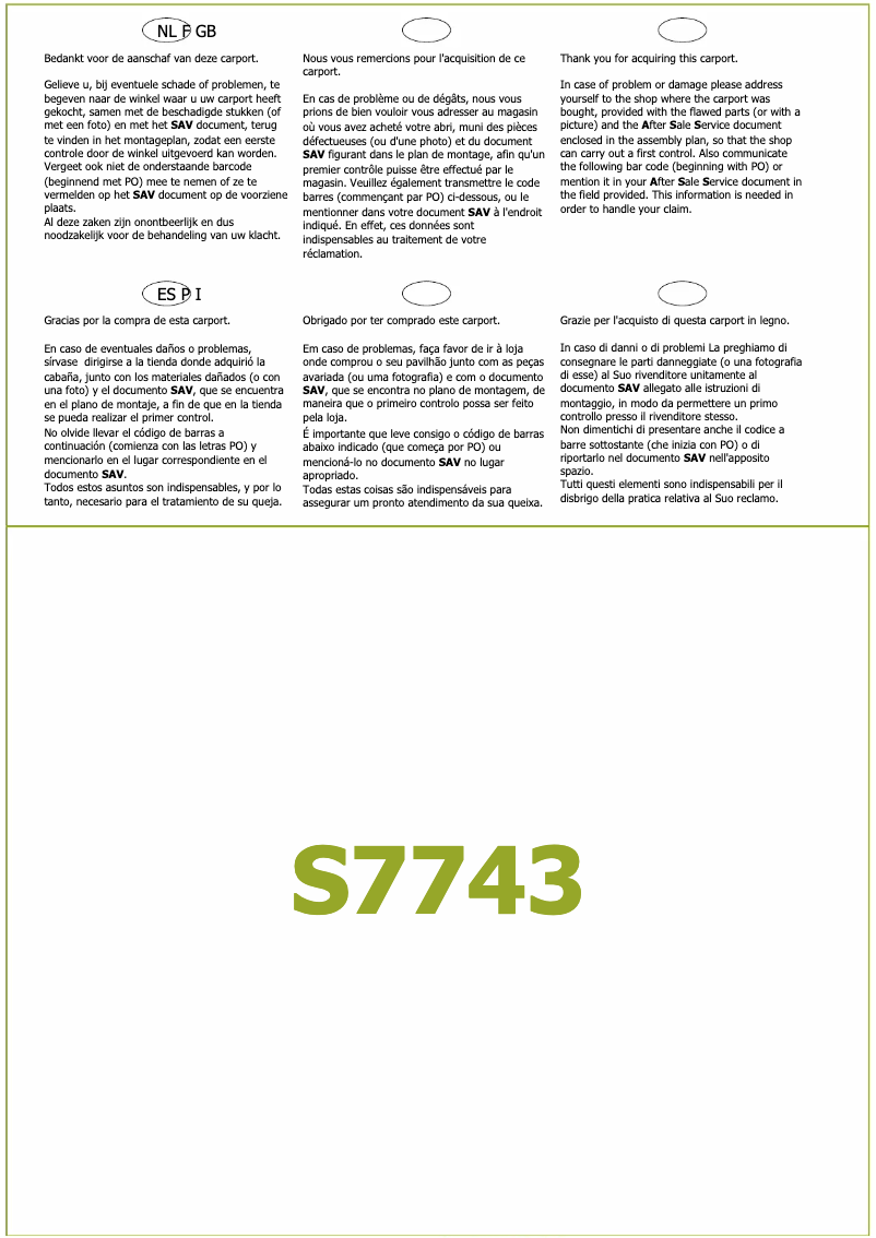 Page n°1 - Manuel utilisateur Solid S7723