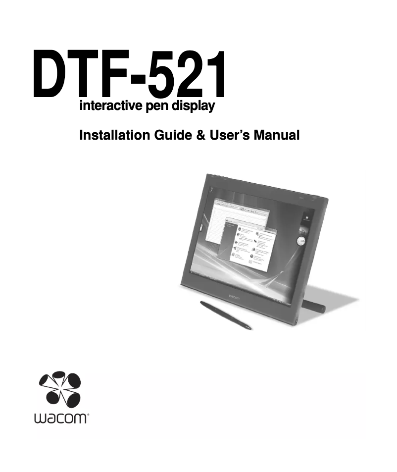 Image de la première page du manuel de l'appareil DTF-521