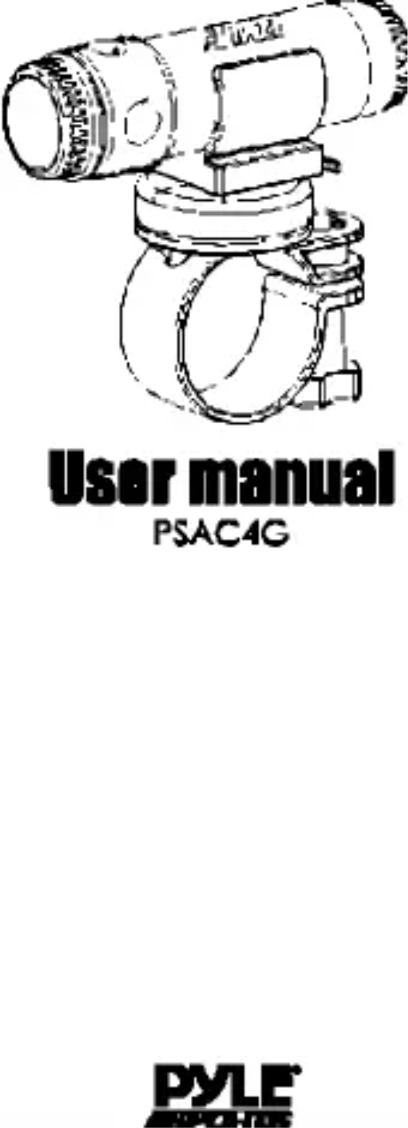 Page 1 de la notice Manuel utilisateur Pyle PSAC4G