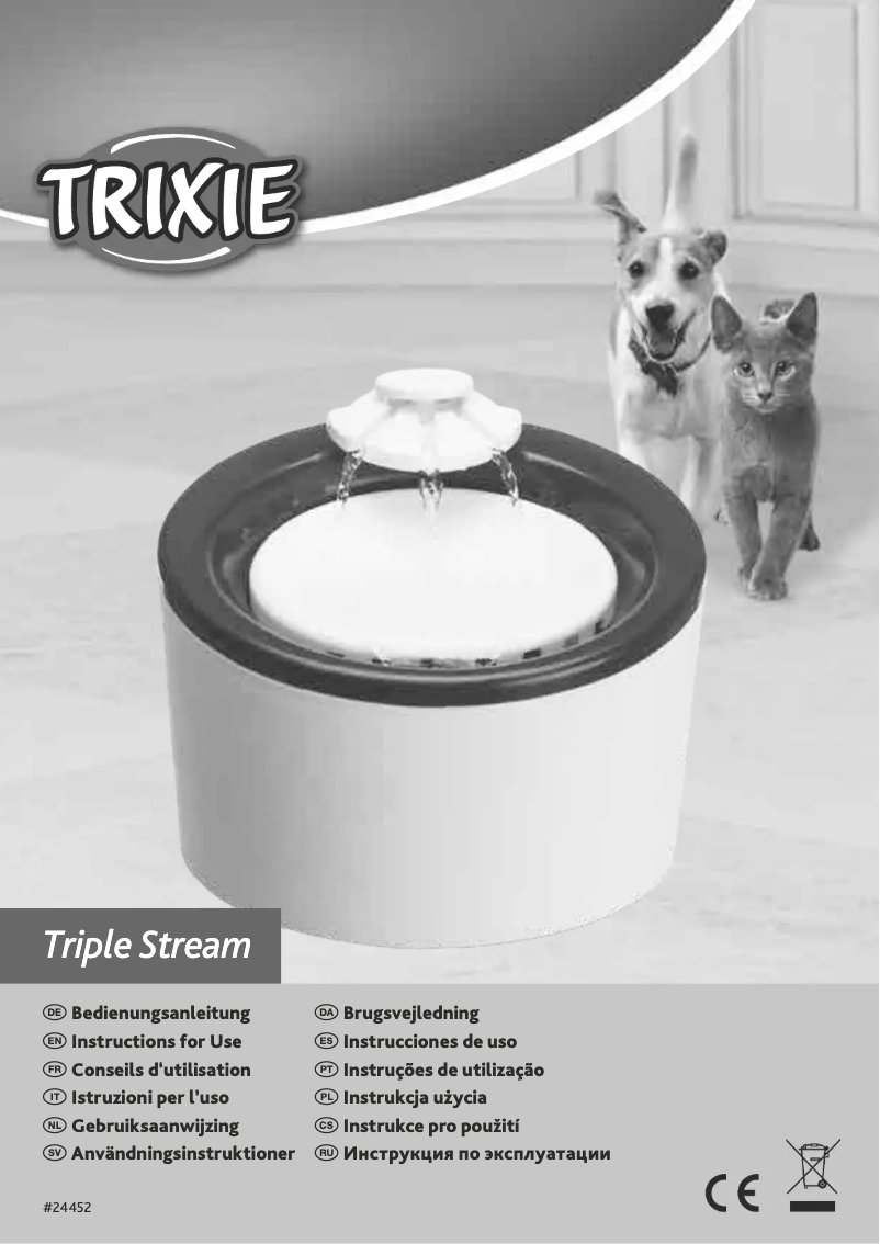 Page 1 de la notice Manuel utilisateur Trixie Triple Stream