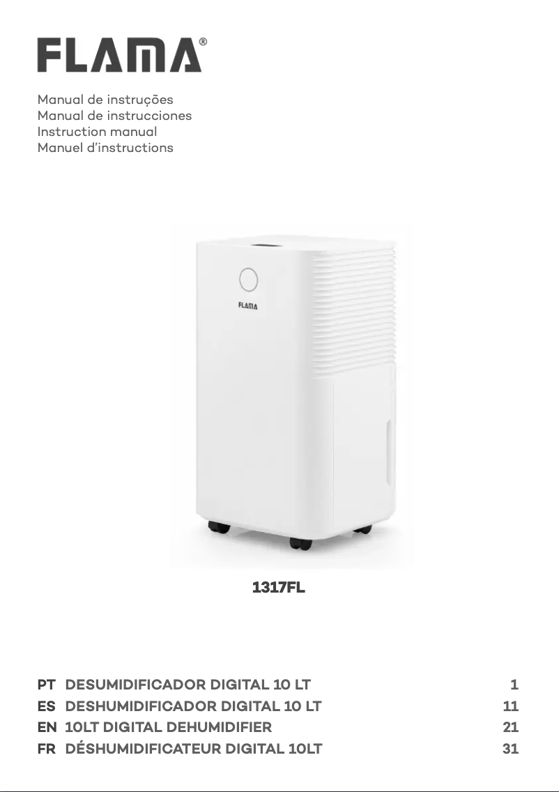 Page 1 de la notice Manuel utilisateur Flama 1317FL