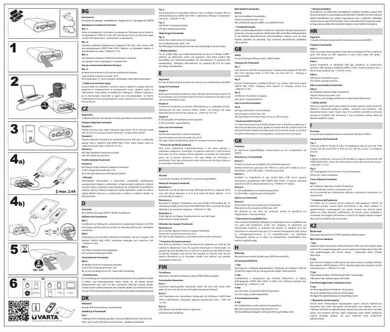 Page 1 de la notice Manuel utilisateur Varta Power Bank 10400
