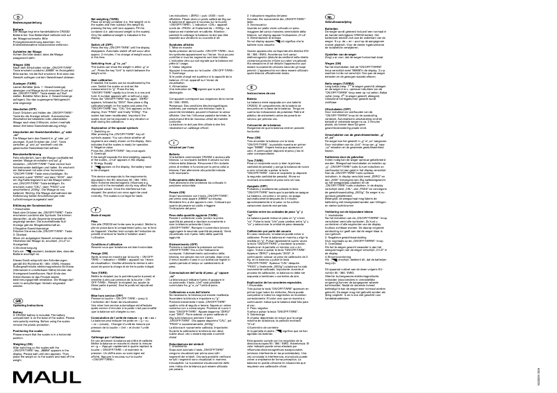 Page 1 de la notice Manuel utilisateur MAUL 1622002