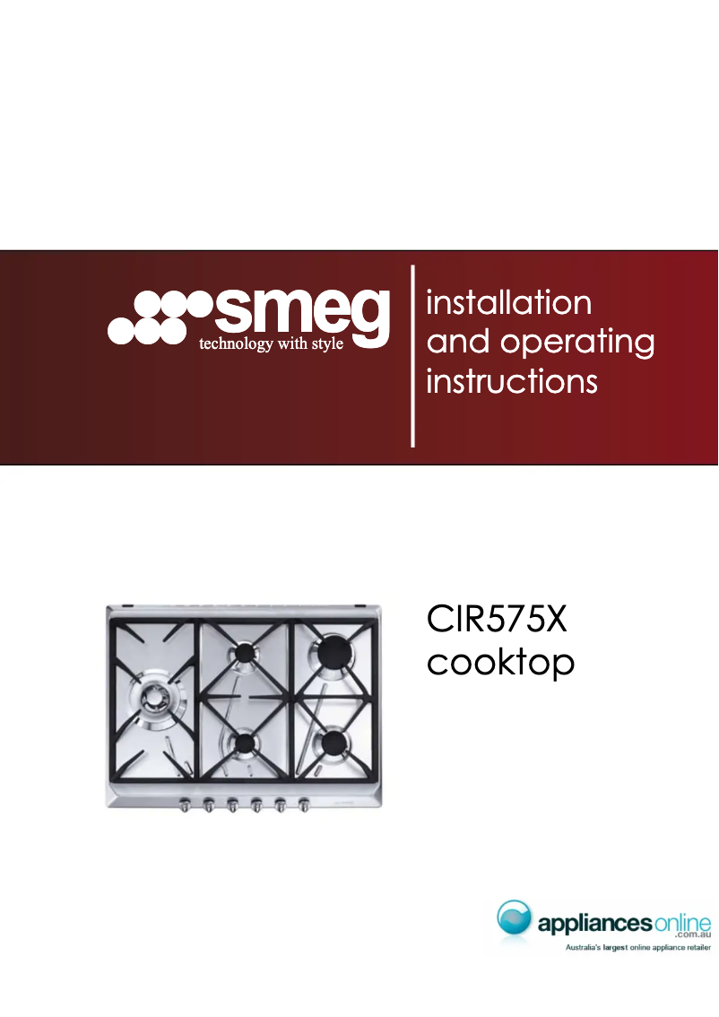 Image de la première page du manuel de l'appareil CIR575X