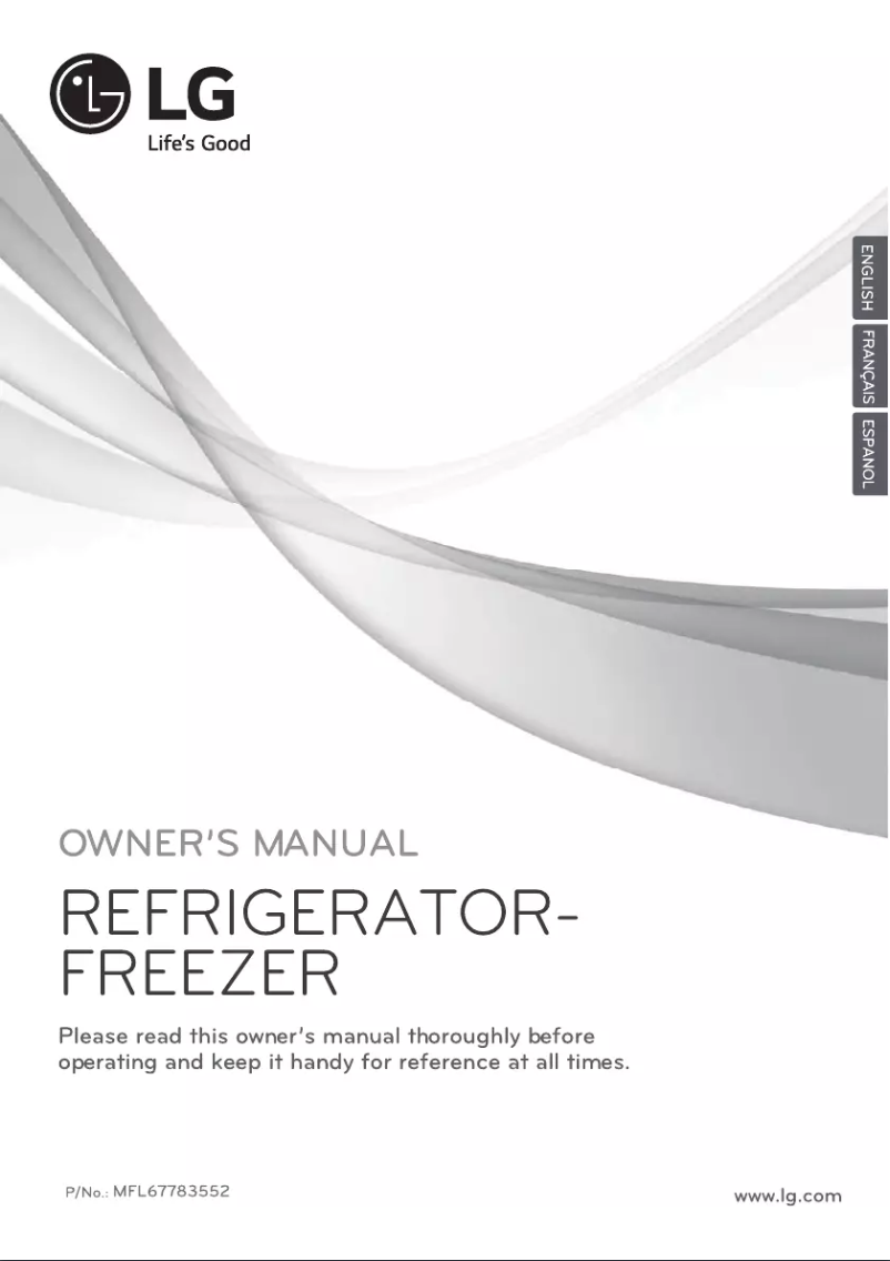 Page n°1 - Manuel utilisateur LG GN-F559BSDU
